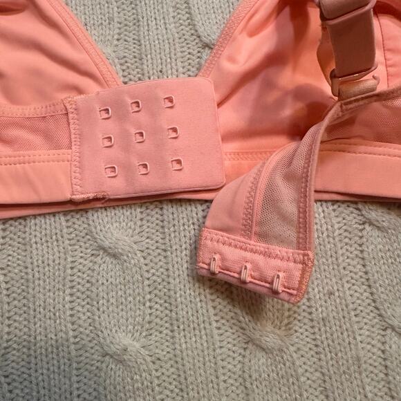 Parade Triangle Bralette sz M Bright Coral Color Bralette - Picture 5 of 6